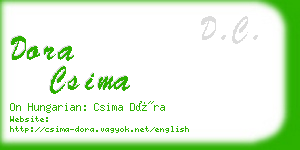 dora csima business card